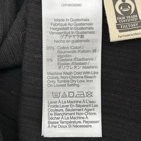 Madewell Ribbed Long-Sleeve Boatneck Top in Jet Black size M NWT NS805 - Picture 8 of 11